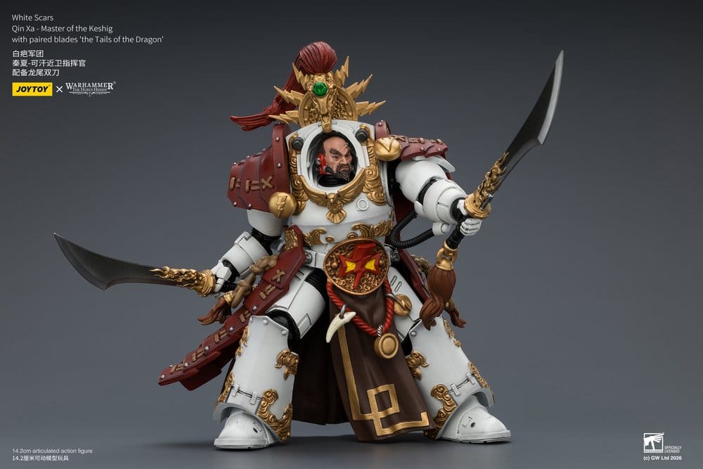 Warhammer The Horus Heresy Actionfigur White Scars Qin Xa - Master of the Keshig 14 cm - Preorder - ETA: 25.09.2026