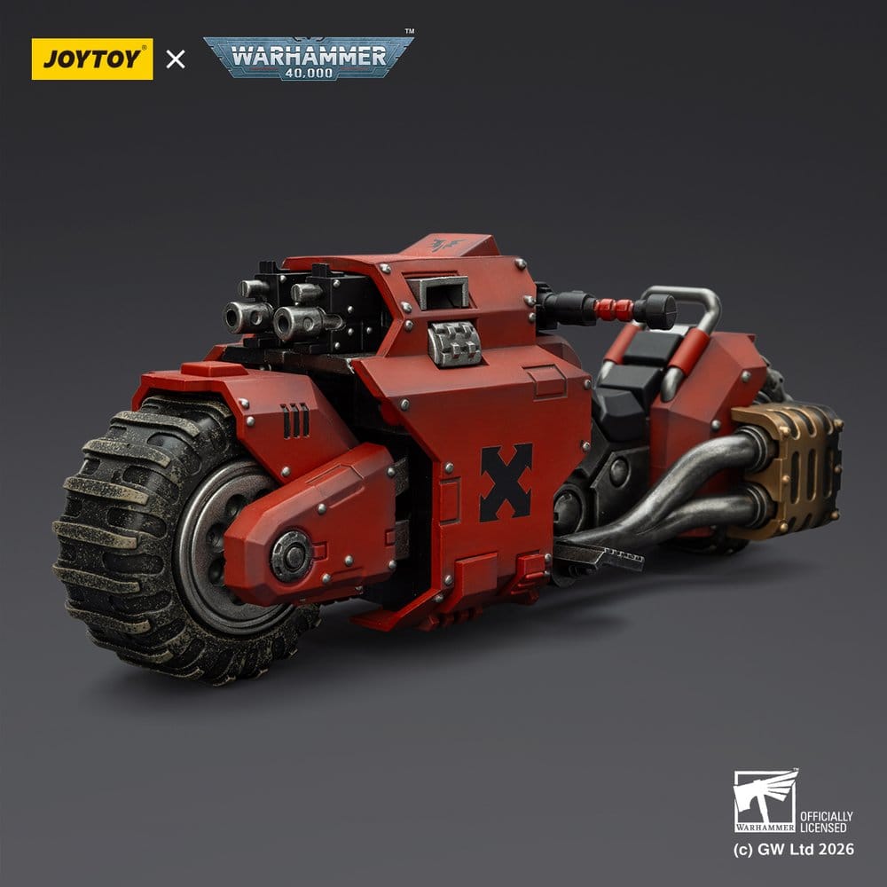 Warhammer 40,000 Raider-pattern Combat Bike Blood Angels with twin-linked bolt rifles 22 cm - Preorder - ETA: 25.09.2026