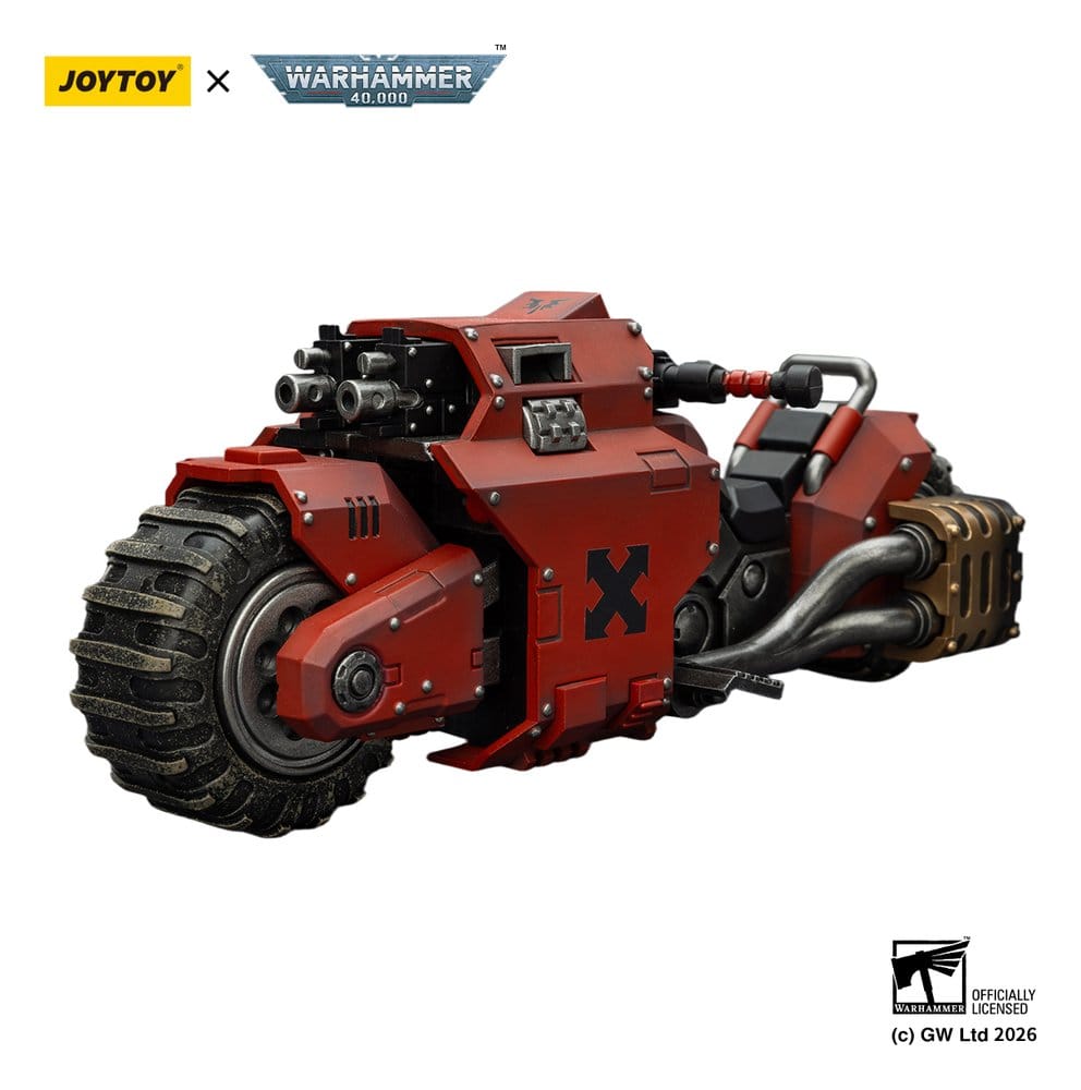 Warhammer 40,000 Raider-pattern Combat Bike Blood Angels with twin-linked bolt rifles 22 cm - Preorder - ETA: 25.09.2026