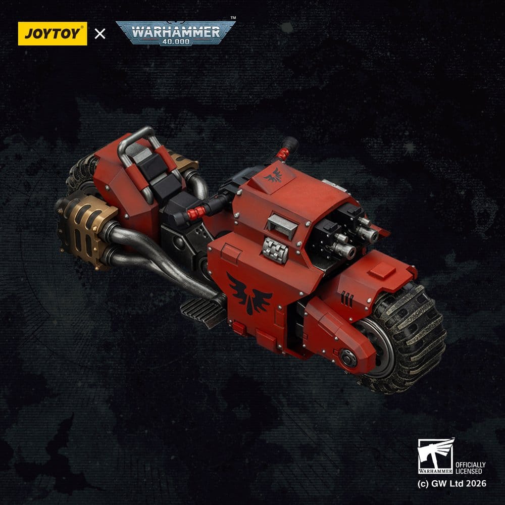 Warhammer 40,000 Raider-pattern Combat Bike Blood Angels with twin-linked bolt rifles 22 cm - Preorder - ETA: 25.09.2026
