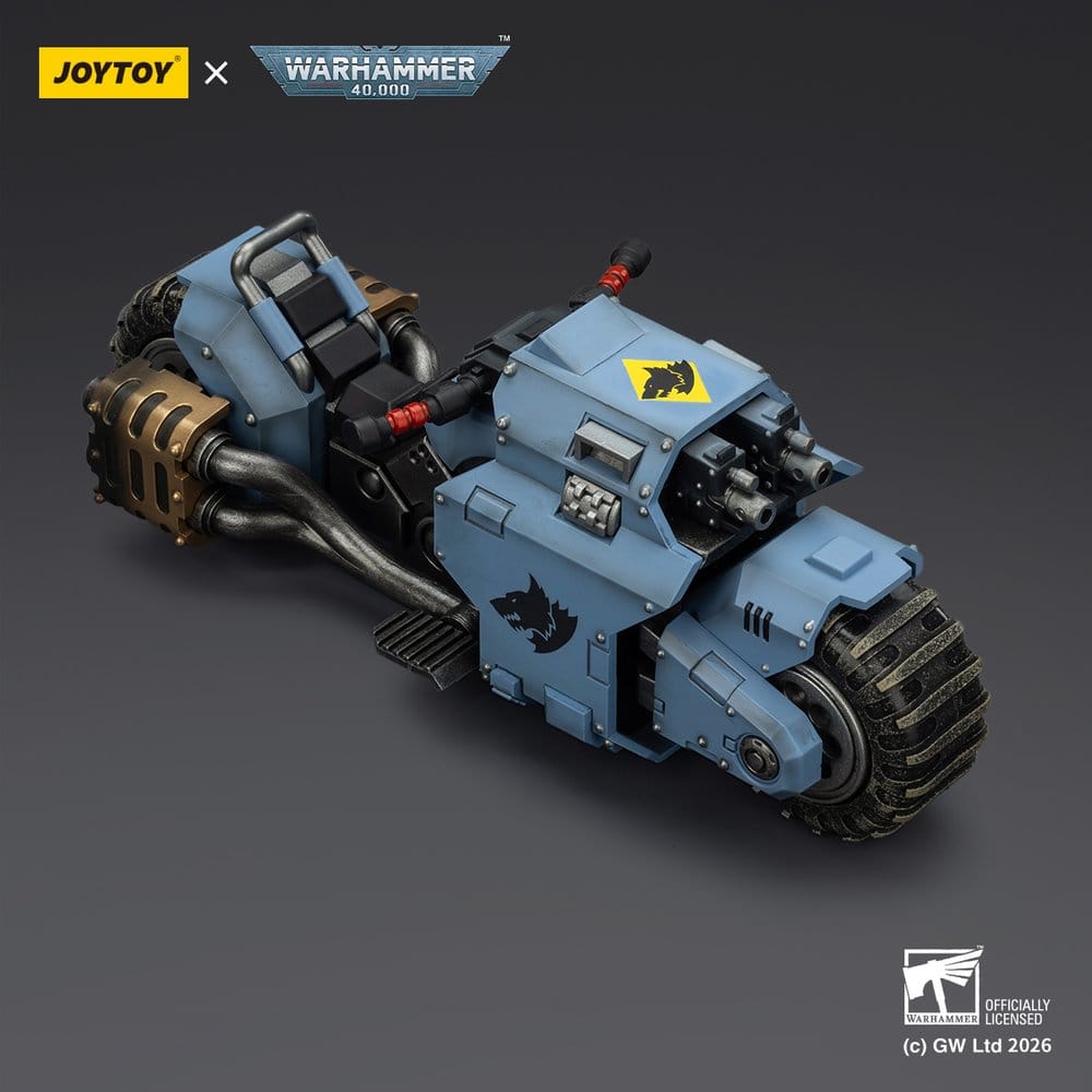 Warhammer 40,000 Raider-pattern Combat Bike Space Wolves with twin-linked bolt rifles 22 cm - Preorder - ETA: 10.08.2026