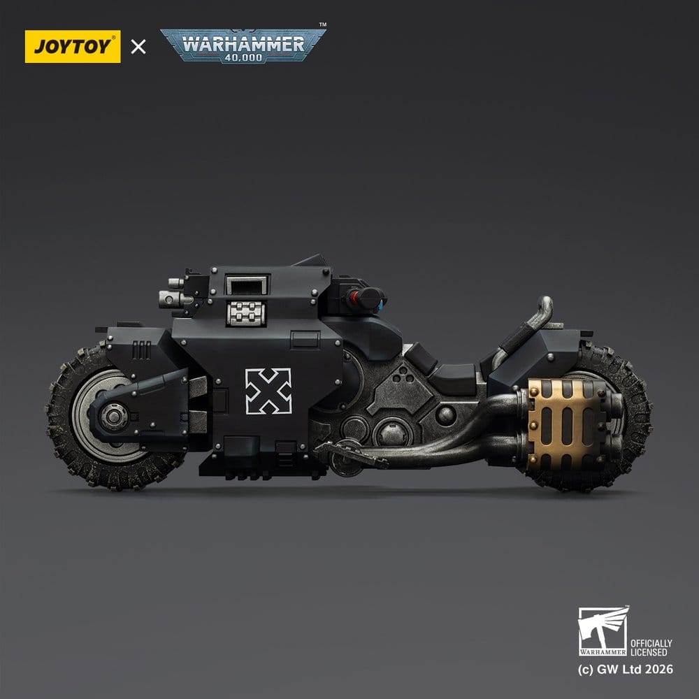 Warhammer 40,000 Raider-pattern Combat Bike Raven Guard with twin-linked bolt rifles 22 cm - Preorder - ETA: 10.08.2026