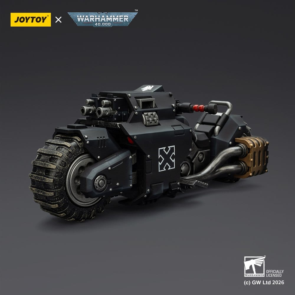 Warhammer 40,000 Raider-pattern Combat Bike Raven Guard with twin-linked bolt rifles 22 cm - Preorder - ETA: 10.08.2026