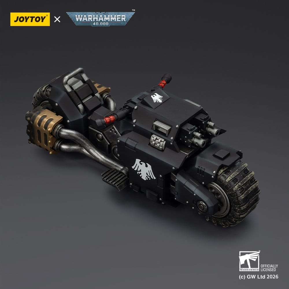 Warhammer 40,000 Raider-pattern Combat Bike Raven Guard with twin-linked bolt rifles 22 cm - Preorder - ETA: 10.08.2026