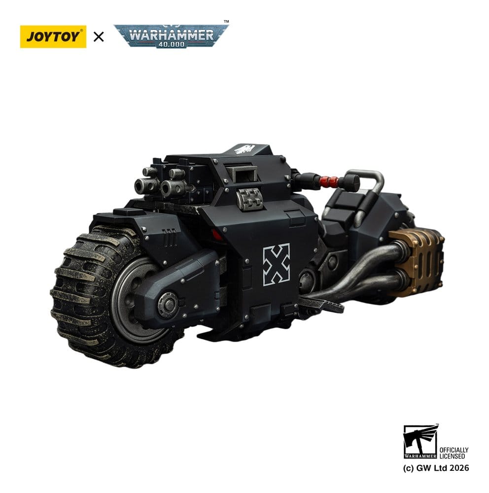 Warhammer 40,000 Raider-pattern Combat Bike Raven Guard with twin-linked bolt rifles 22 cm - Preorder - ETA: 10.08.2026