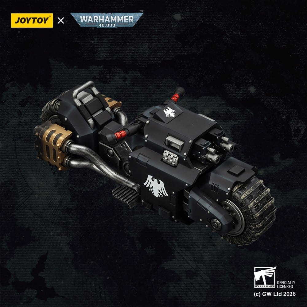 Warhammer 40,000 Raider-pattern Combat Bike Raven Guard with twin-linked bolt rifles 22 cm - Preorder - ETA: 10.08.2026