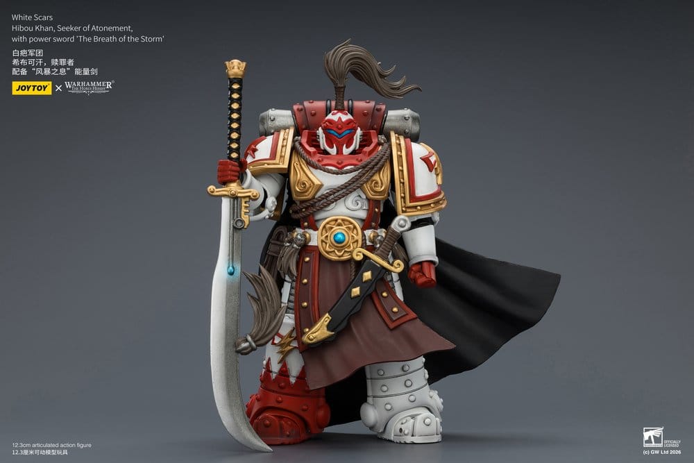 Warhammer The Horus Heresy Actionfigur White Scars Hibou Khan, Seeker of Atonement 12 cm - Preorder - ETA: 25.09.2026