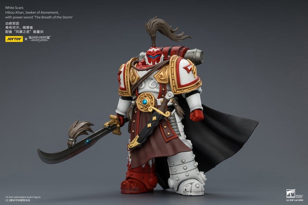 Warhammer The Horus Heresy Actionfigur White Scars Hibou Khan, Seeker of Atonement 12 cm - Preorder - ETA: 25.09.2026
