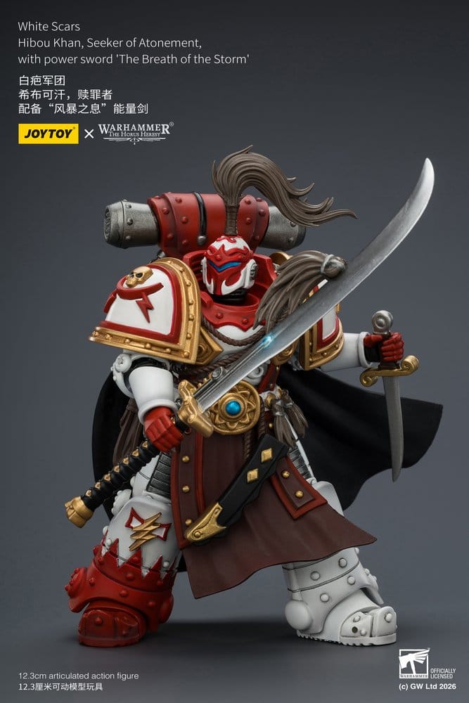 Warhammer The Horus Heresy Actionfigur White Scars Hibou Khan, Seeker of Atonement 12 cm - Preorder - ETA: 25.09.2026