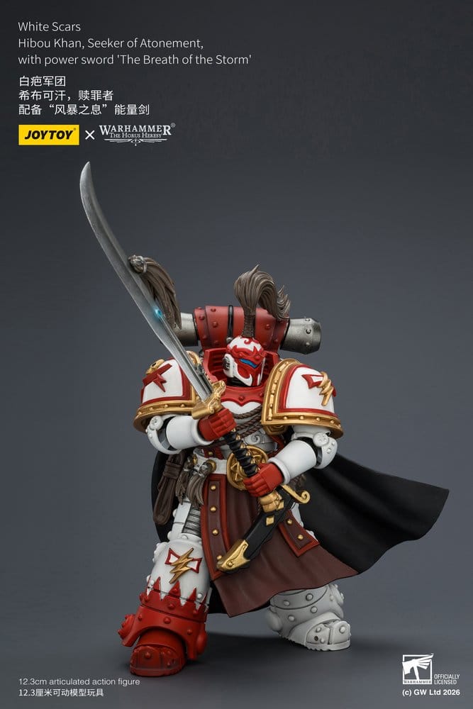 Warhammer The Horus Heresy Actionfigur White Scars Hibou Khan, Seeker of Atonement 12 cm - Preorder - ETA: 25.09.2026