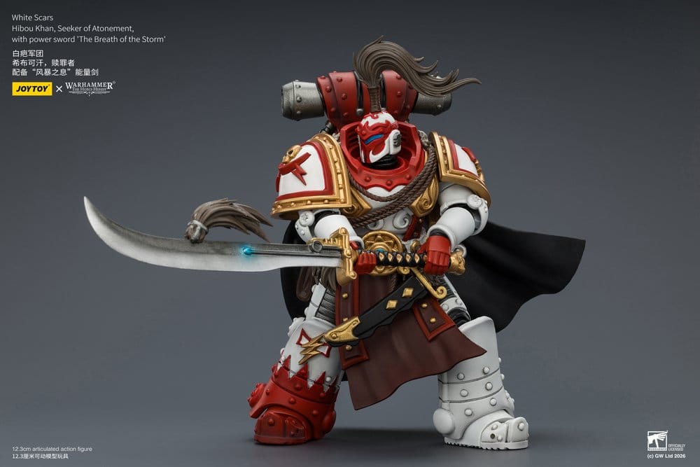 Warhammer The Horus Heresy Actionfigur White Scars Hibou Khan, Seeker of Atonement 12 cm - Preorder - ETA: 25.09.2026