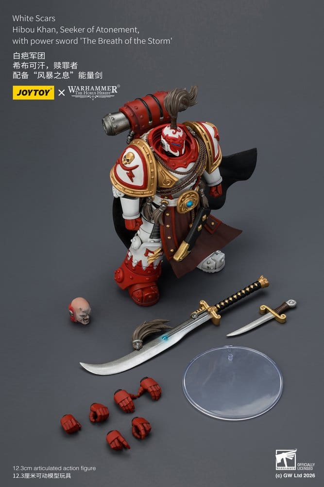 Warhammer The Horus Heresy Actionfigur White Scars Hibou Khan, Seeker of Atonement 12 cm - Preorder - ETA: 25.09.2026