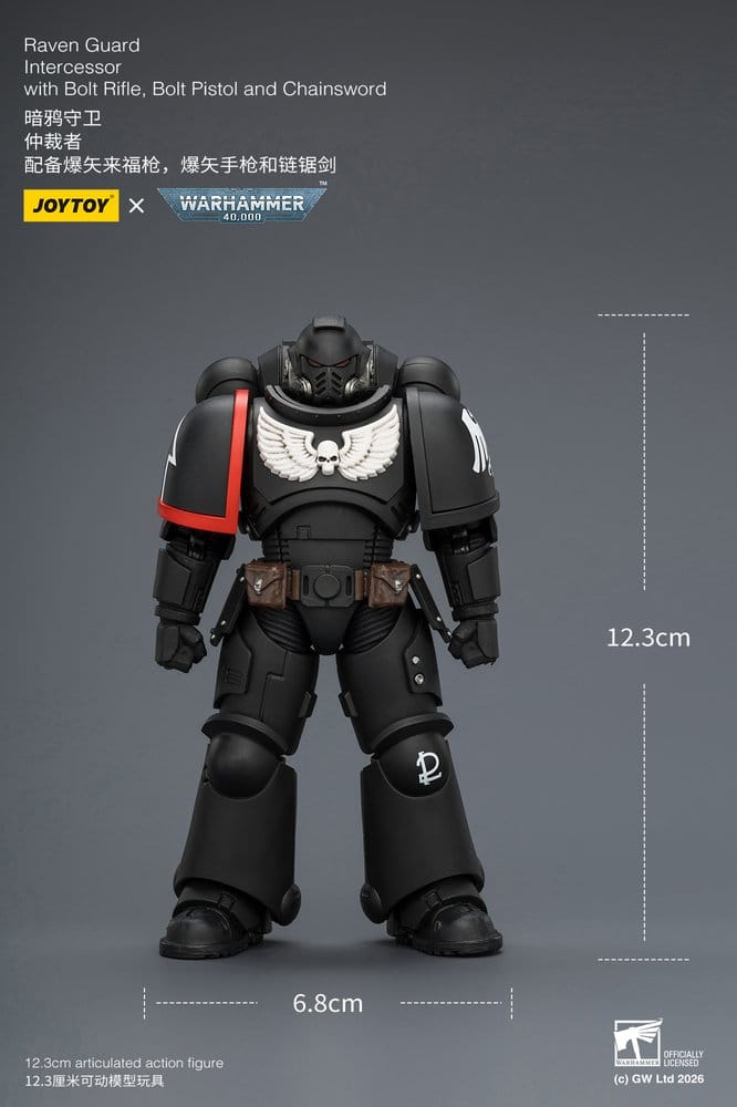Warhammer 40,000 Actionfigur Raven Guard Intercessor 12 cm - Preorder - ETA: 10.08.2026