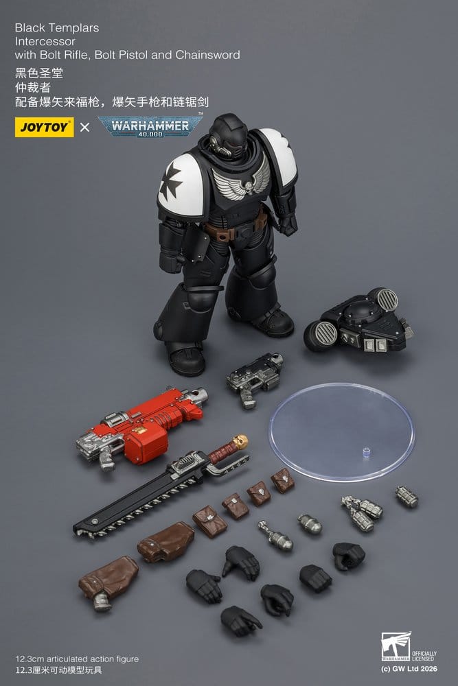 Warhammer 40,000 Actionfigur Black Templars Intercessor 12 cm - Preorder - ETA: 10.08.2026
