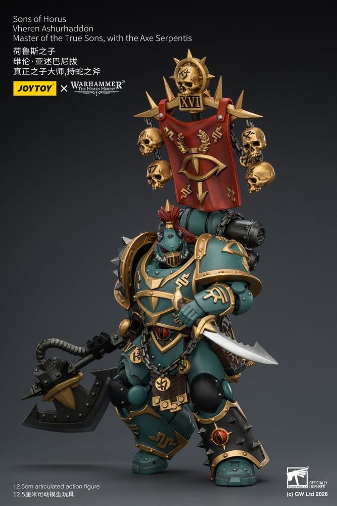 Warhammer The Horus Heresy Actionfigur Sons of Horus Vheren Ashurhaddon Master of the True Sons 13 cm - Preorder - ETA: 10.08.2026