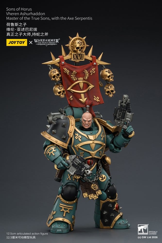 Warhammer The Horus Heresy Actionfigur Sons of Horus Vheren Ashurhaddon Master of the True Sons 13 cm - Preorder - ETA: 10.08.2026