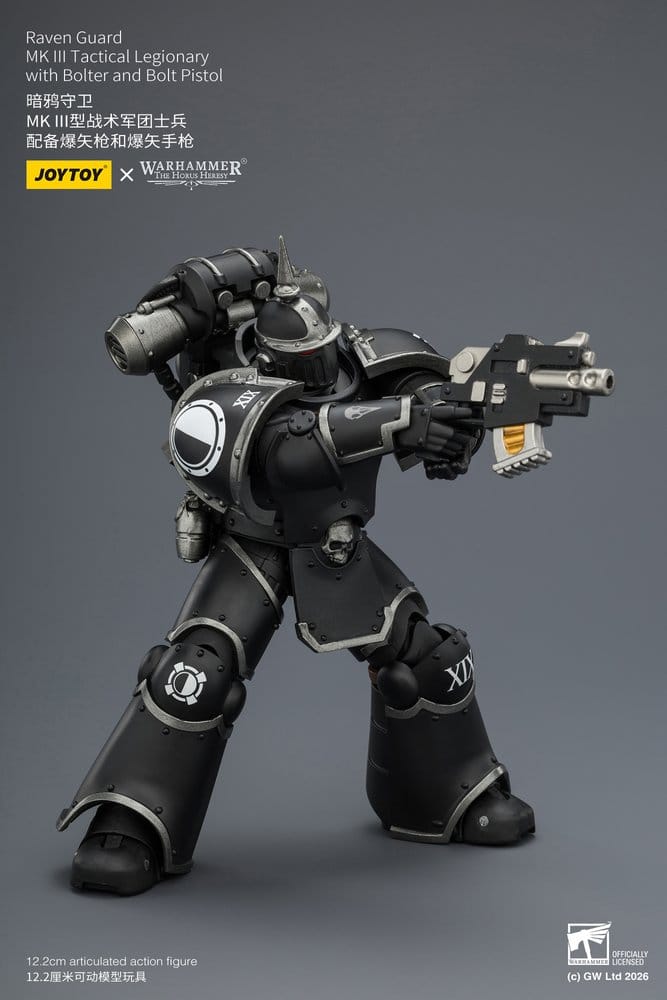 Warhammer 40,000 Actionfigur Raven Guard MK III Tactical Legionary 12 cm - Preorder - ETA: 10.08.2026