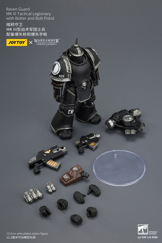 Warhammer 40,000 Actionfigur Raven Guard MK III Tactical Legionary 12 cm - Preorder - ETA: 10.08.2026