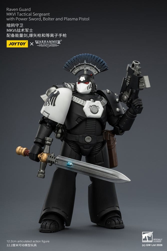 Warhammer 40,000 Actionfigur Raven Guard MkVI Tactical Sergeant 12 cm - Preorder - ETA: 10.08.2026