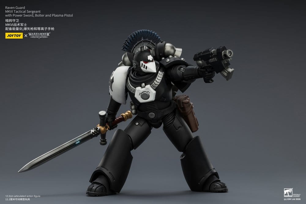 Warhammer 40,000 Actionfigur Raven Guard MkVI Tactical Sergeant 12 cm - Preorder - ETA: 10.08.2026