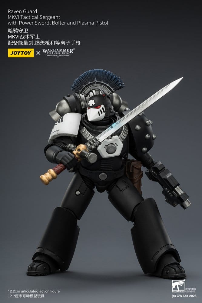 Warhammer 40,000 Actionfigur Raven Guard MkVI Tactical Sergeant 12 cm - Preorder - ETA: 10.08.2026