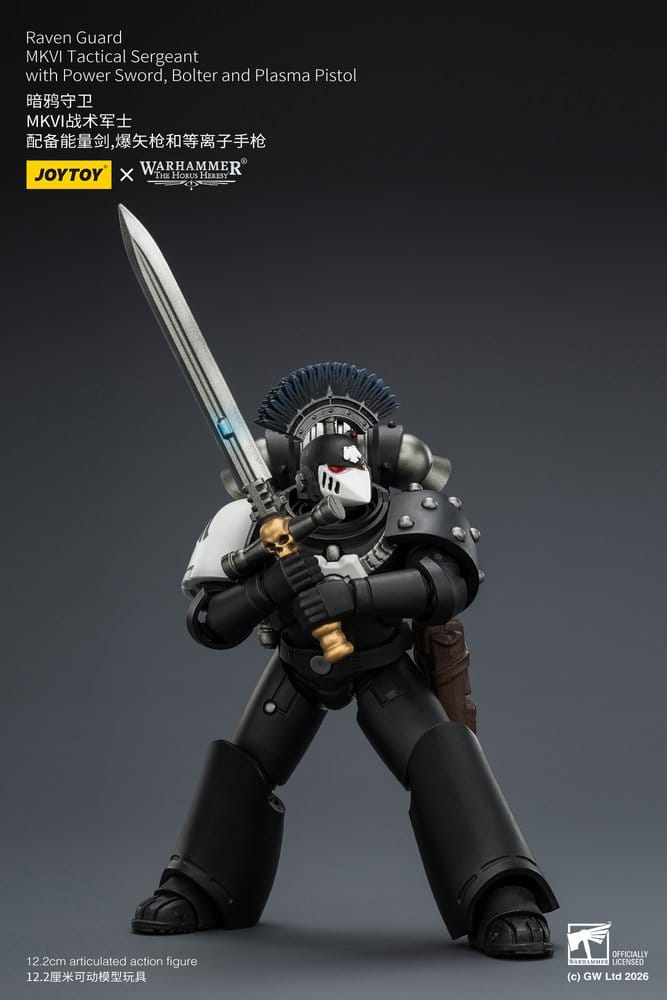 Warhammer 40,000 Actionfigur Raven Guard MkVI Tactical Sergeant 12 cm - Preorder - ETA: 10.08.2026
