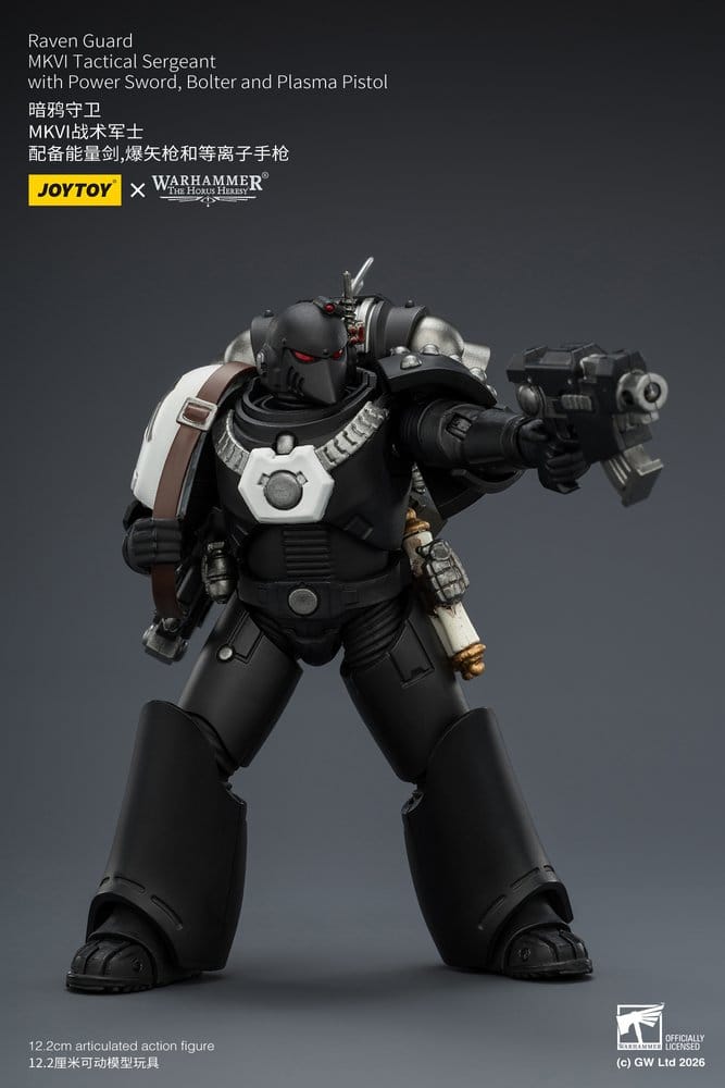 Warhammer 40,000 Actionfigur Raven Guard MkVI Tactical Sergeant 12 cm - Preorder - ETA: 10.08.2026