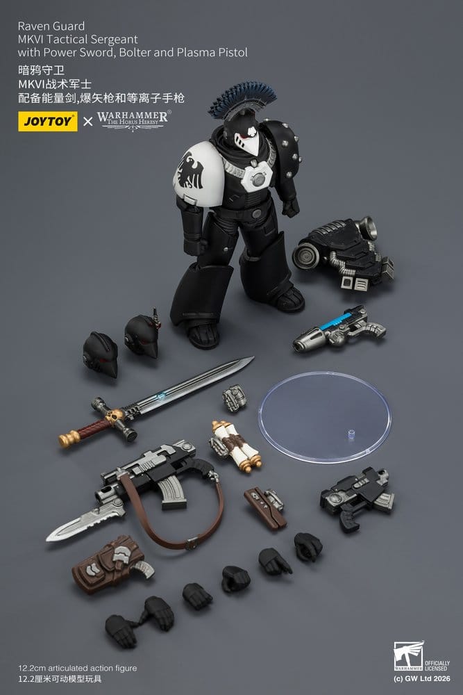 Warhammer 40,000 Actionfigur Raven Guard MkVI Tactical Sergeant 12 cm - Preorder - ETA: 10.08.2026