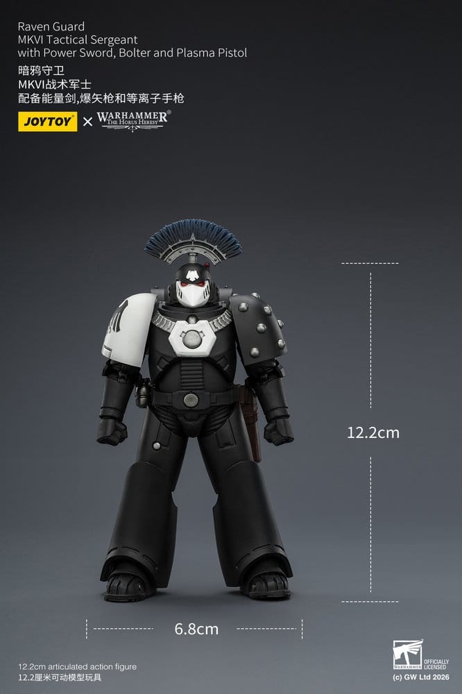 Warhammer 40,000 Actionfigur Raven Guard MkVI Tactical Sergeant 12 cm - Preorder - ETA: 10.08.2026