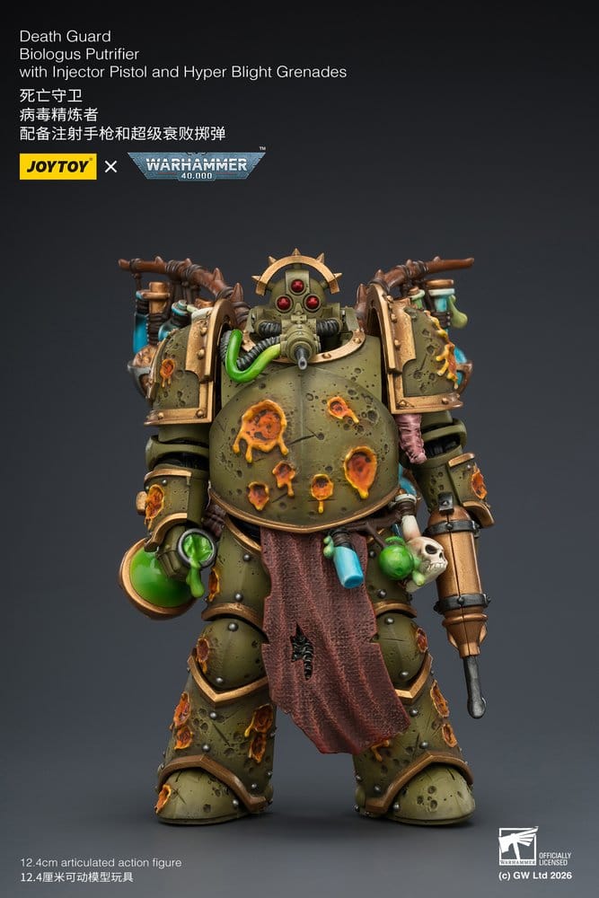 Warhammer 40,000 Actionfigur Death Guard Biologus Putrifier 12 cm - Preorder - ETA: 25.09.2026