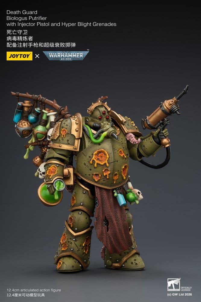 Warhammer 40,000 Actionfigur Death Guard Biologus Putrifier 12 cm - Preorder - ETA: 25.09.2026