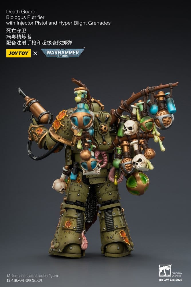 Warhammer 40,000 Actionfigur Death Guard Biologus Putrifier 12 cm - Preorder - ETA: 25.09.2026