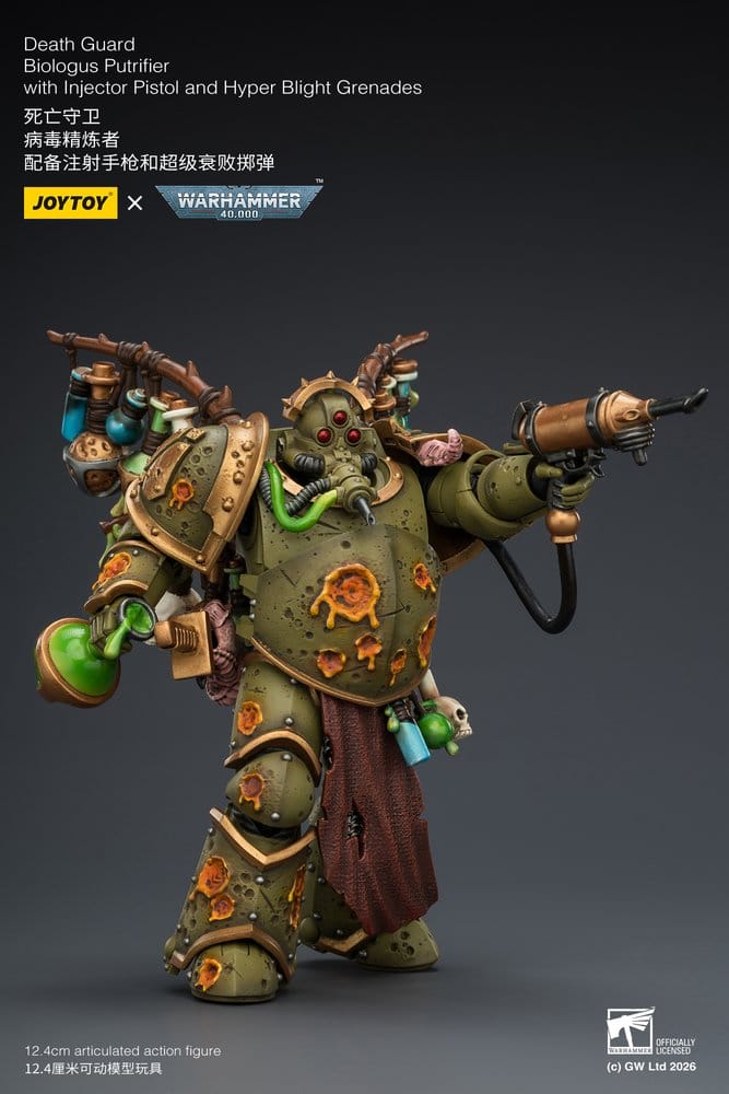 Warhammer 40,000 Actionfigur Death Guard Biologus Putrifier 12 cm - Preorder - ETA: 25.09.2026