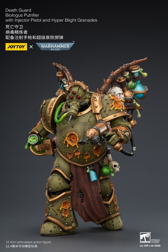Warhammer 40,000 Actionfigur Death Guard Biologus Putrifier 12 cm - Preorder - ETA: 25.09.2026