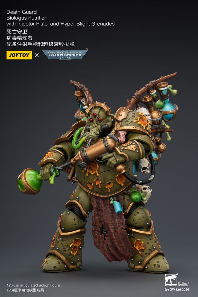 Warhammer 40,000 Actionfigur Death Guard Biologus Putrifier 12 cm - Preorder - ETA: 25.09.2026