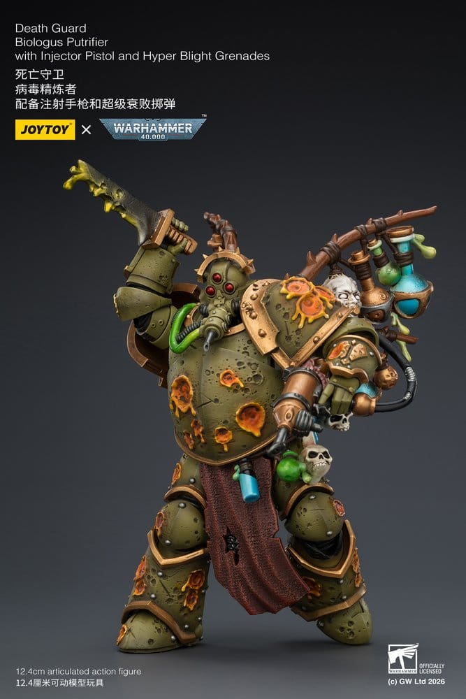 Warhammer 40,000 Actionfigur Death Guard Biologus Putrifier 12 cm - Preorder - ETA: 25.09.2026