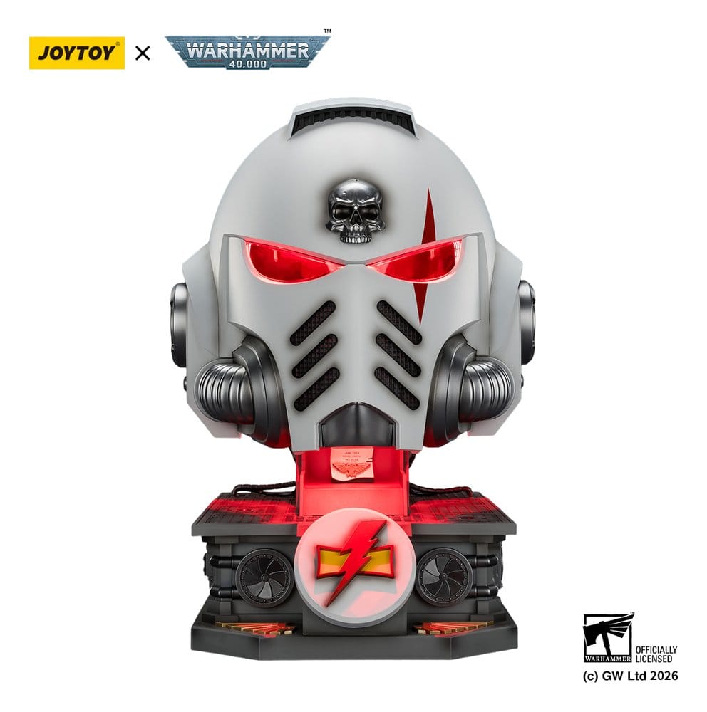 Warhammer 40,000 Helm mit Display-Ständer White Scars MkX 44 cm - Preorder - ETA: 23.10.2026