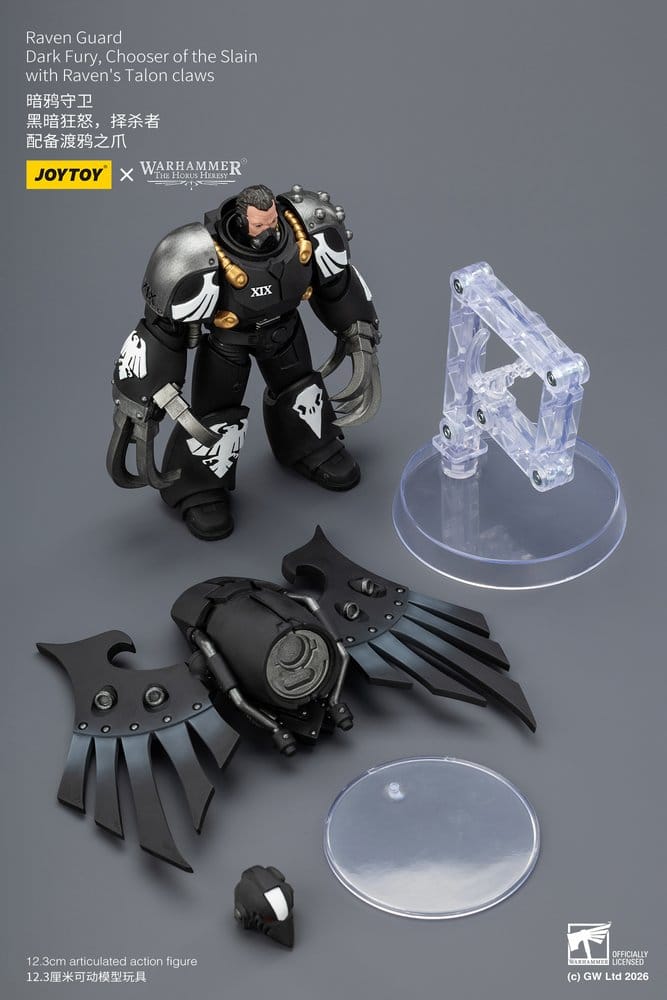 Warhammer 40,000 Actionfigur Raven Guard Dark Fury, Chooser of the Slain 12 cm - Preorder - ETA: 25.09.2026