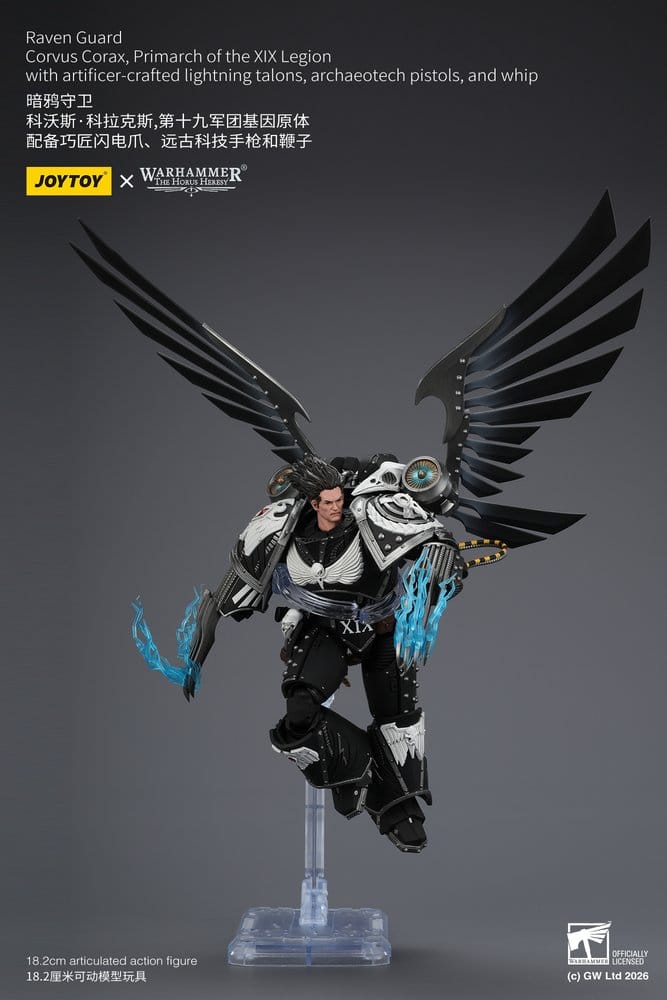Warhammer 40,000 Actionfigur Raven Guard Corvus Corax, Primarch of the XIX Legion 18 cm - Preorder - ETA: 23.10.2026