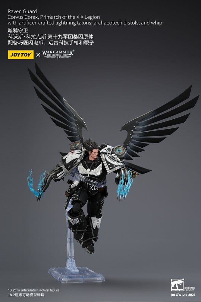 Warhammer 40,000 Actionfigur Raven Guard Corvus Corax, Primarch of the XIX Legion 18 cm - Preorder - ETA: 23.10.2026