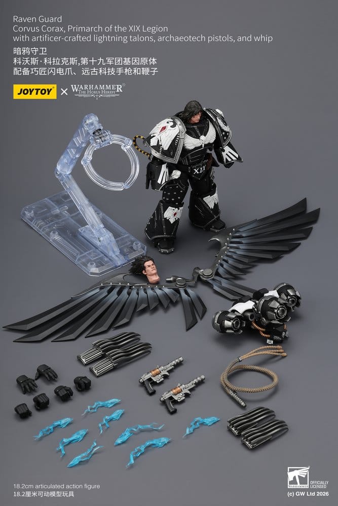 Warhammer 40,000 Actionfigur Raven Guard Corvus Corax, Primarch of the XIX Legion 18 cm - Preorder - ETA: 23.10.2026