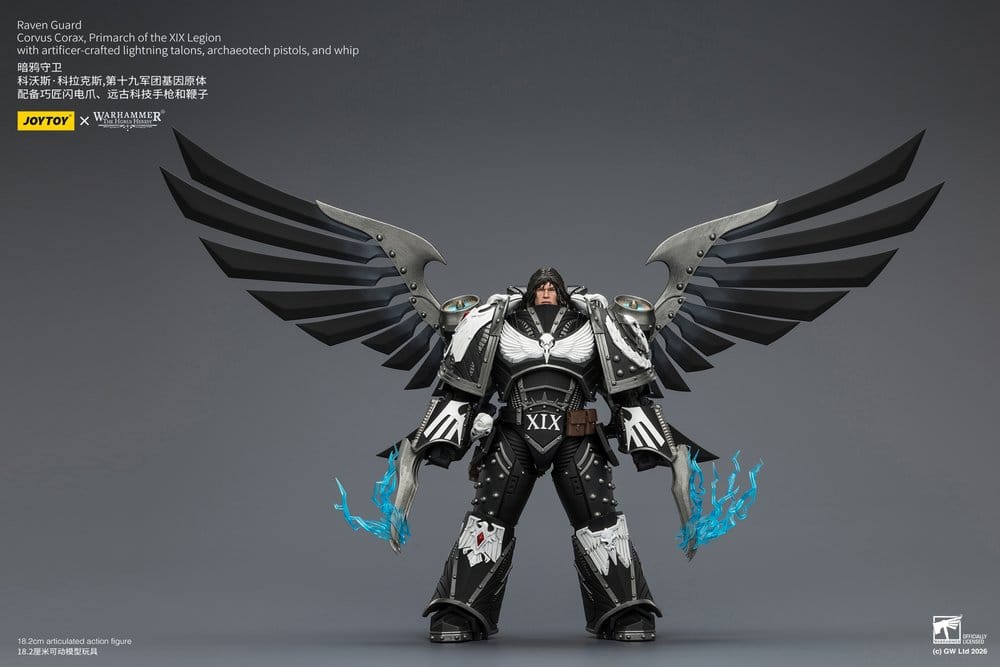 Warhammer 40,000 Actionfigur Raven Guard Corvus Corax, Primarch of the XIX Legion 18 cm - Preorder - ETA: 23.10.2026