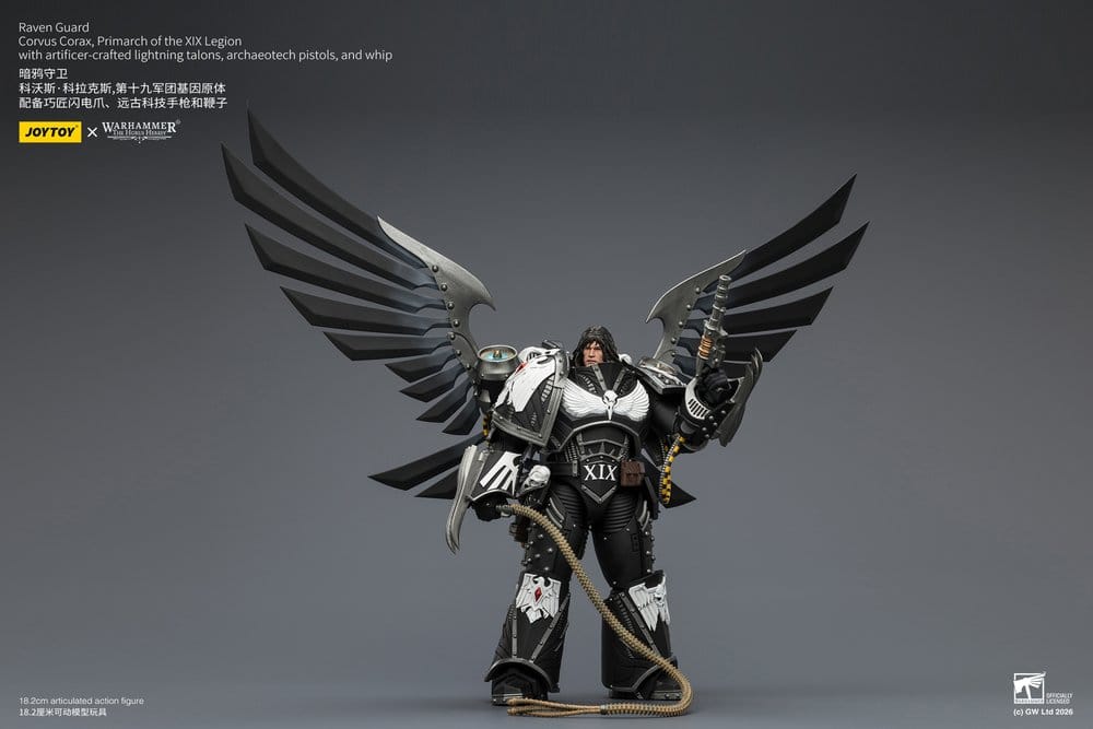 Warhammer 40,000 Actionfigur Raven Guard Corvus Corax, Primarch of the XIX Legion 18 cm - Preorder - ETA: 23.10.2026