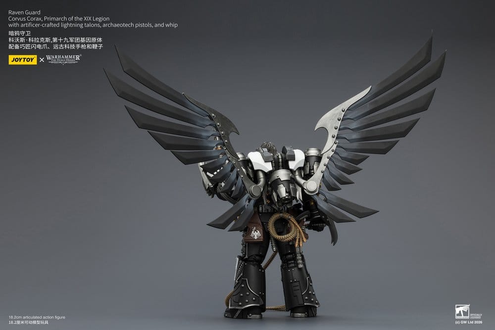 Warhammer 40,000 Actionfigur Raven Guard Corvus Corax, Primarch of the XIX Legion 18 cm - Preorder - ETA: 23.10.2026