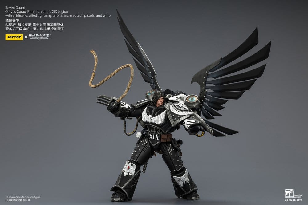 Warhammer 40,000 Actionfigur Raven Guard Corvus Corax, Primarch of the XIX Legion 18 cm - Preorder - ETA: 23.10.2026