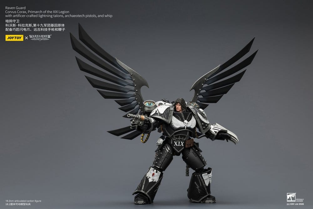 Warhammer 40,000 Actionfigur Raven Guard Corvus Corax, Primarch of the XIX Legion 18 cm - Preorder - ETA: 23.10.2026