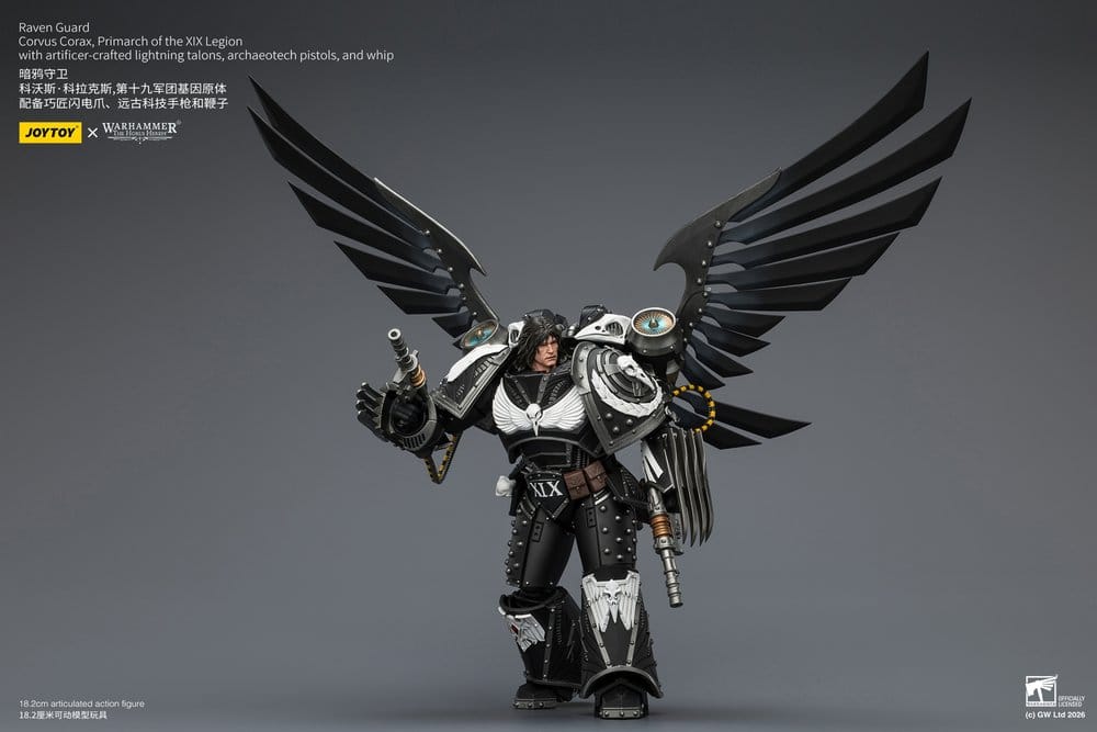 Warhammer 40,000 Actionfigur Raven Guard Corvus Corax, Primarch of the XIX Legion 18 cm - Preorder - ETA: 23.10.2026