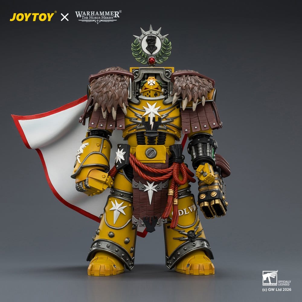 Warhammer Actionfigur Imperial Fists Lord Castellan Evander Garrius, The Tyrant of Cthonia 14 cm - Preorder - ETA: 07.10.2026