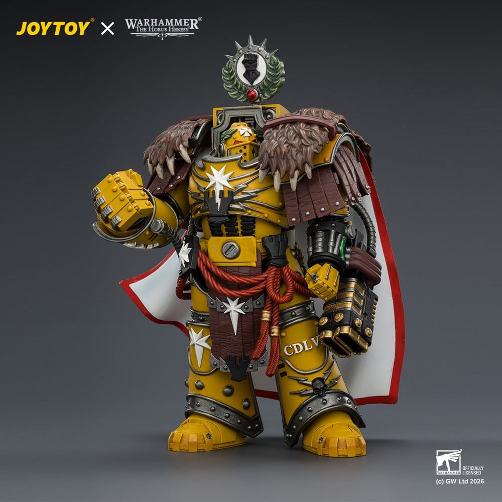 Warhammer Actionfigur Imperial Fists Lord Castellan Evander Garrius, The Tyrant of Cthonia 14 cm - Preorder - ETA: 07.10.2026