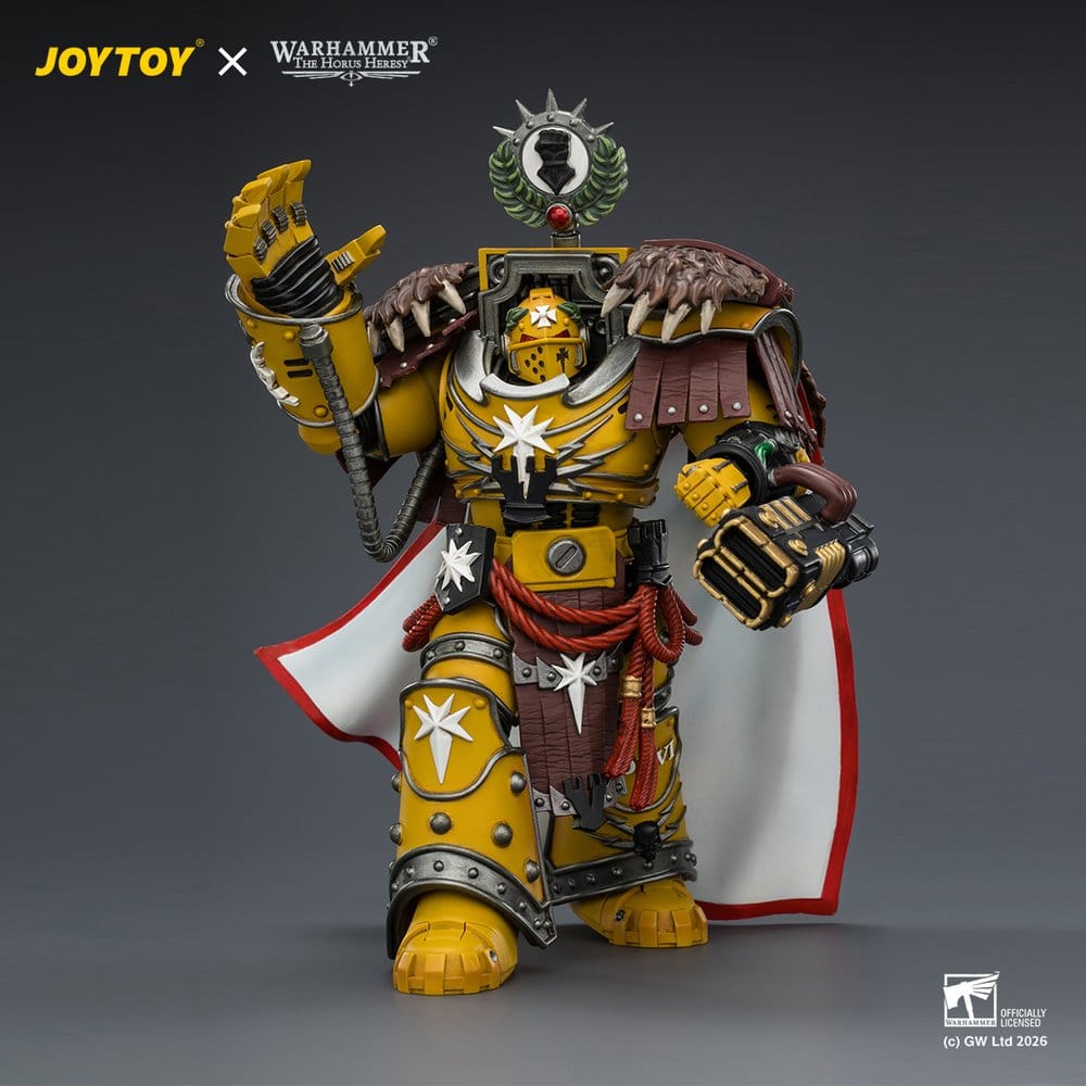 Warhammer Actionfigur Imperial Fists Lord Castellan Evander Garrius, The Tyrant of Cthonia 14 cm - Preorder - ETA: 07.10.2026